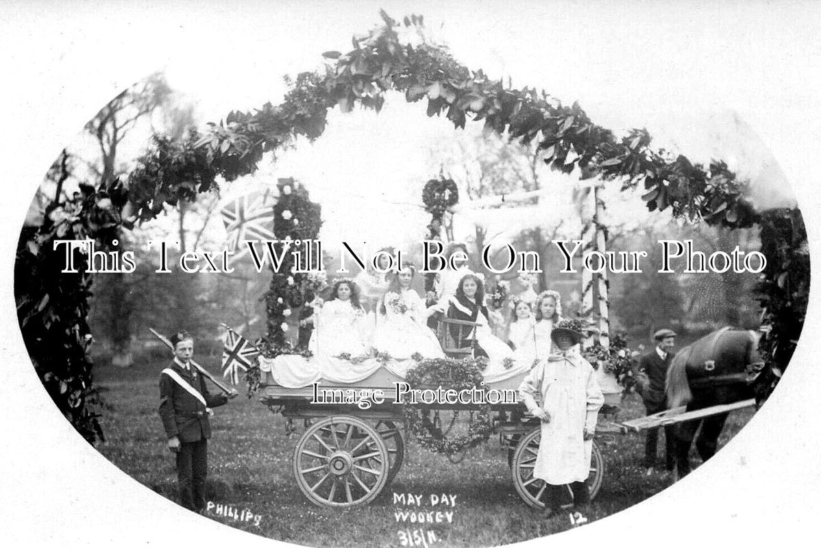 SO 2934 - May Day, Wookey, Somerset 1911