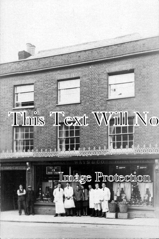 SO 366 - Ways & Co. Grocers Shop, High Street, Wells, Somerset