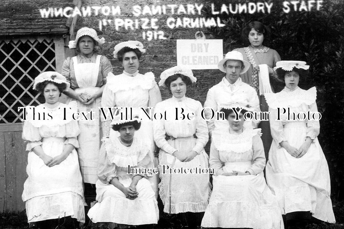 SO 567 - Wincanton Sanitary Laundry Staff .1st Prize Carnival, Somerset 1912