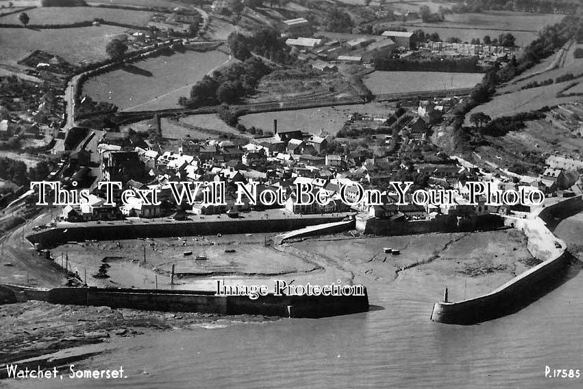 SO 575 - Watchet From The Air Somerset