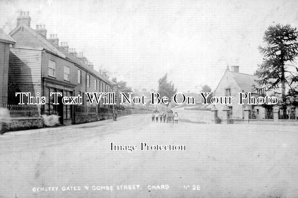 SO 593 - Cemetery Gates & Combe Street, Chard, Somerset