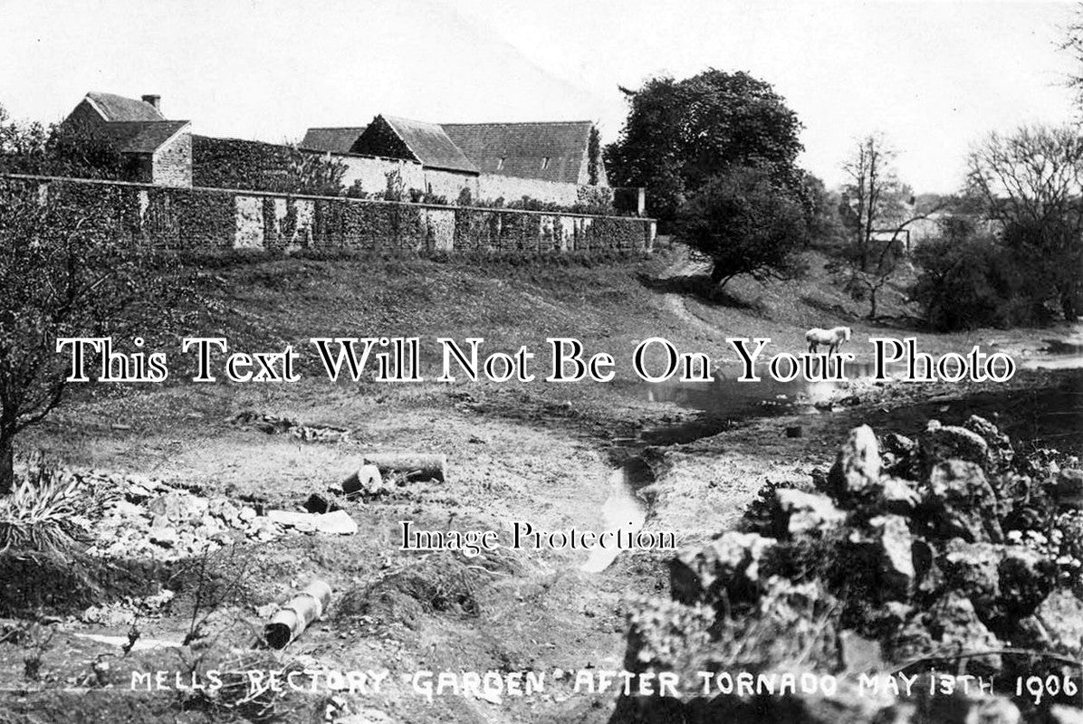 SO 608 - Mells Rectory Garden Great Storm Tornado, Somerset 1906