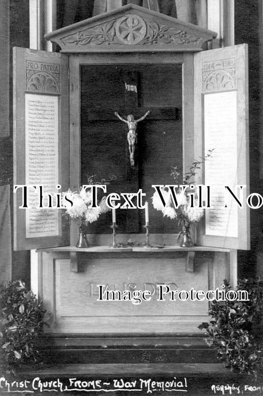 SO 648 - Christchurch Frome War Memorial, Somerset c1919