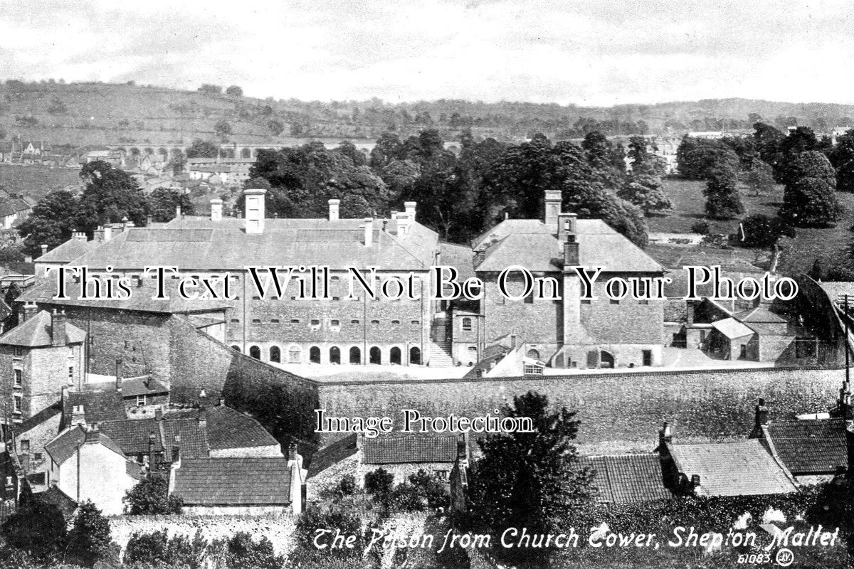 SO 666 - The Prison From Church Tower, Shepton Mallet, Somerset