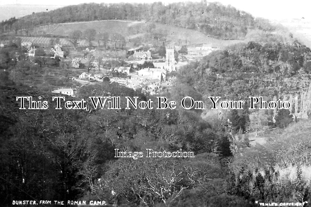 SO 830 - Dunster From The Roman Camp, Somerset c1929