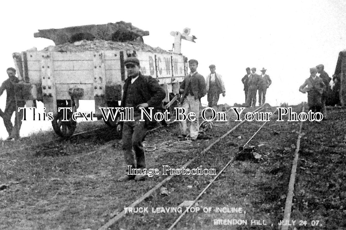 SO 842 - Top Of Incline, Brendon Hill Mines, Somerset c1907