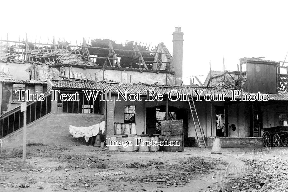 SO 844 Yeovil Butter & Cheese Factory Destroyed By Fire, Somerset c1
