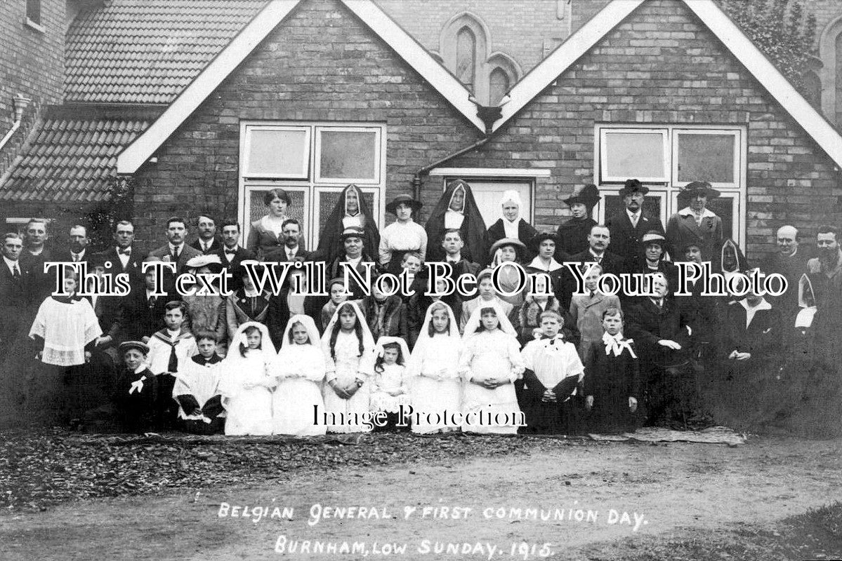 SO 962 - Belgian General & First Communion Day, Burnham, Somerset 1915