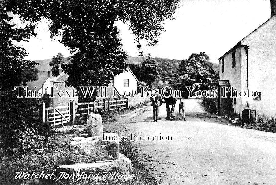 SO 981 - Doniford Village, Somerset c1923
