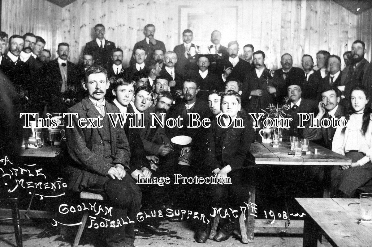 SP 17 - Coolham Football Club Supper, Shipley, Horsham, West Sussex 1908