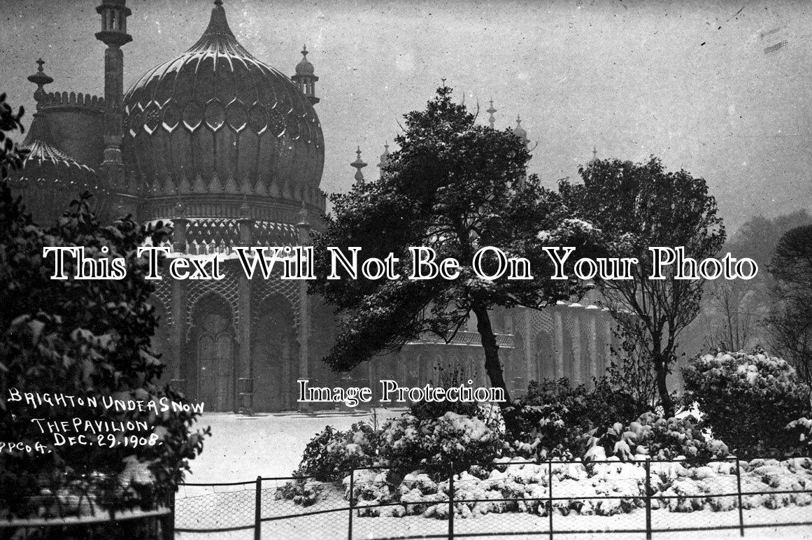 SP 30 - The Pavilion Under Snow, Brighton, Sussex 1908