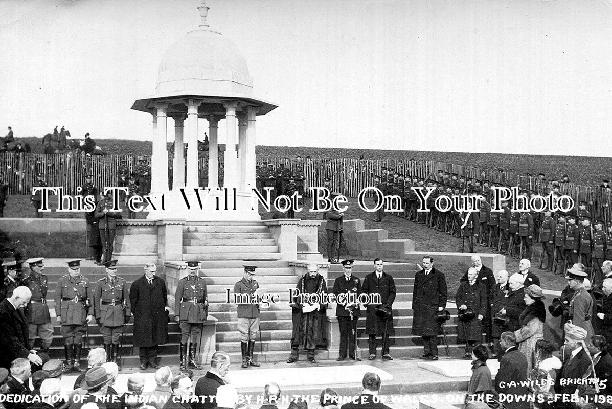 SP 39 - Dedication Of Indian Chattri, H.R.H Prince Of Wales, The Downs, Brighton, East Sussex 1921