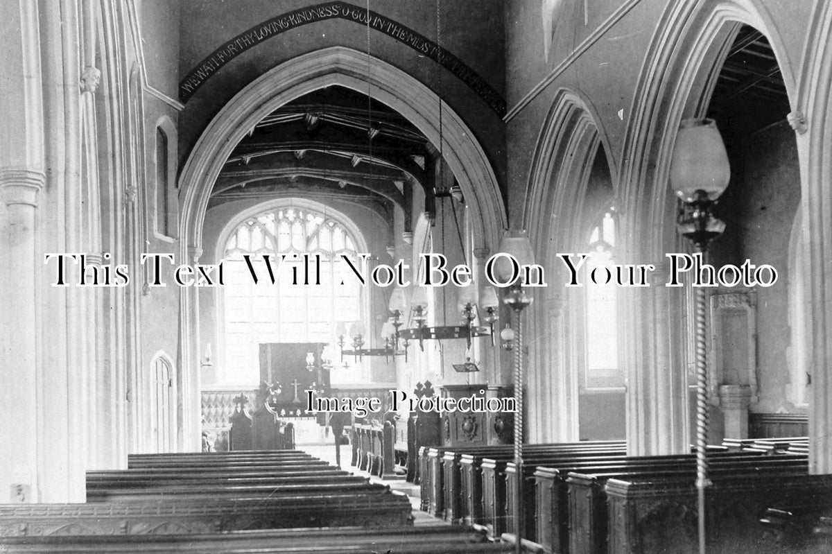SP 402 - Interior Of Great Gransden Church, Cambridgeshire c1890