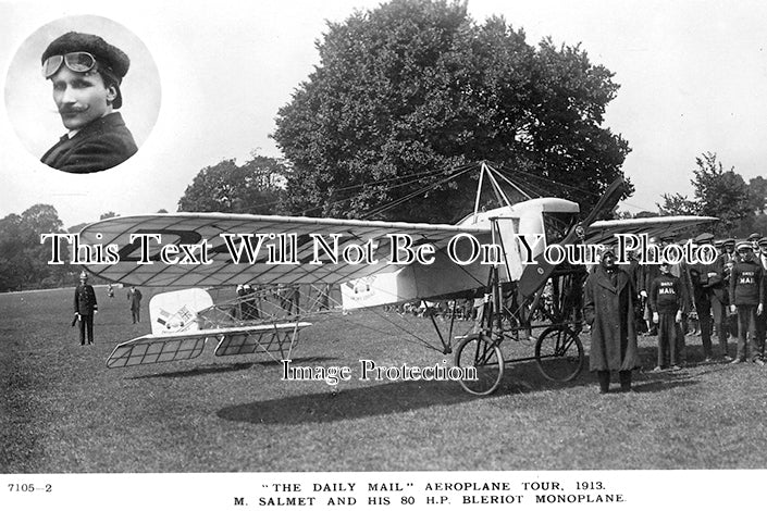 SP 538 - M Salmet Aviator Aeroplane Tour, Bleriot Monoplane
