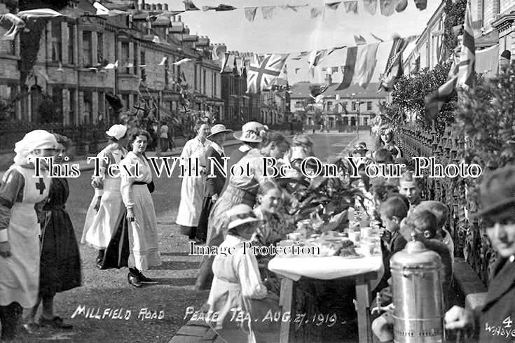 SP 566 - Millfield Road Peace Tea, London 1919