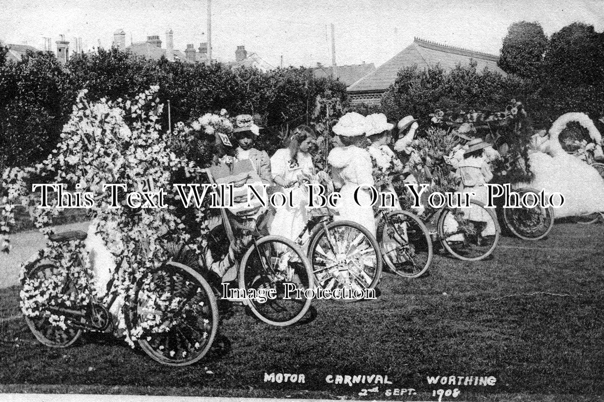 SP 61 - Motor Carnival, Worthing, Sussex 1908