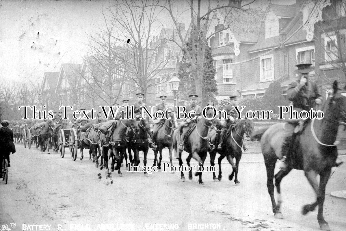 SP 87 - 94th Battery Royal Field Artillery, Entering Brighton, Sussex