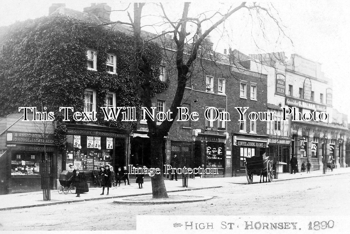 SP 881 - High Street, Hornsey, London 1890