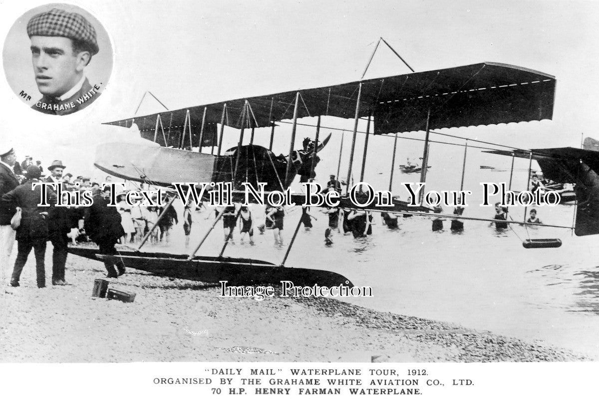 SP 886 - Henry Farman Waterplane, Grahame White Aviator 1912