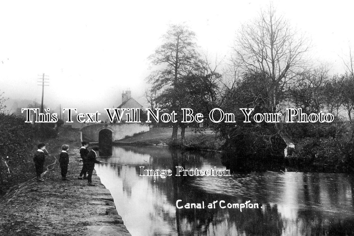 ST 1065 - The Canal At Compton, Staffordshire c1913