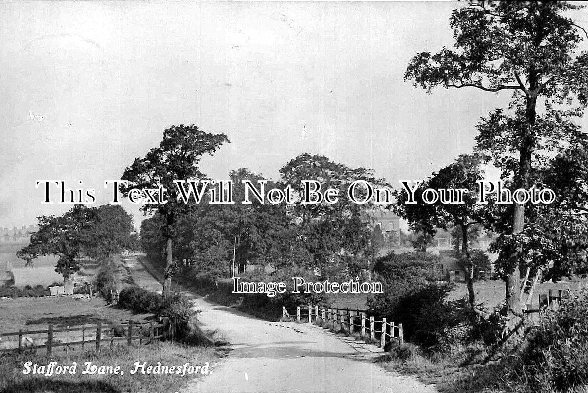 ST 107 - Stafford Lane, Hednesford, Staffordshire c1915