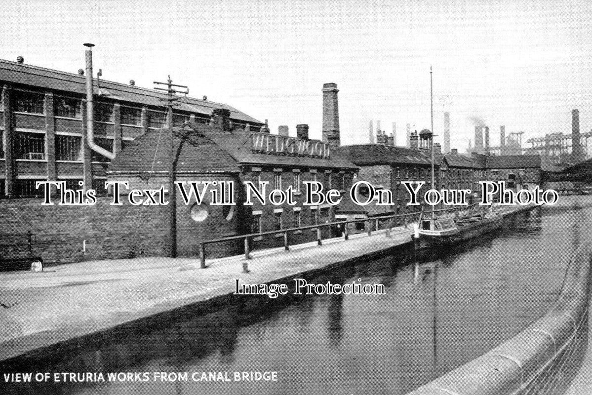 ST 1148 - Etruria Works From Canal Bridge, Staffordshire