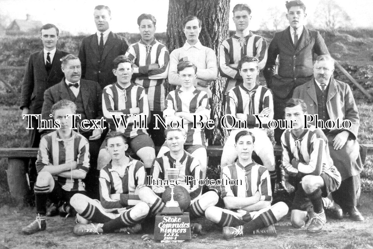 ST 1218 Stoke Comrades Football Team Winners, Staffordshire 1920
