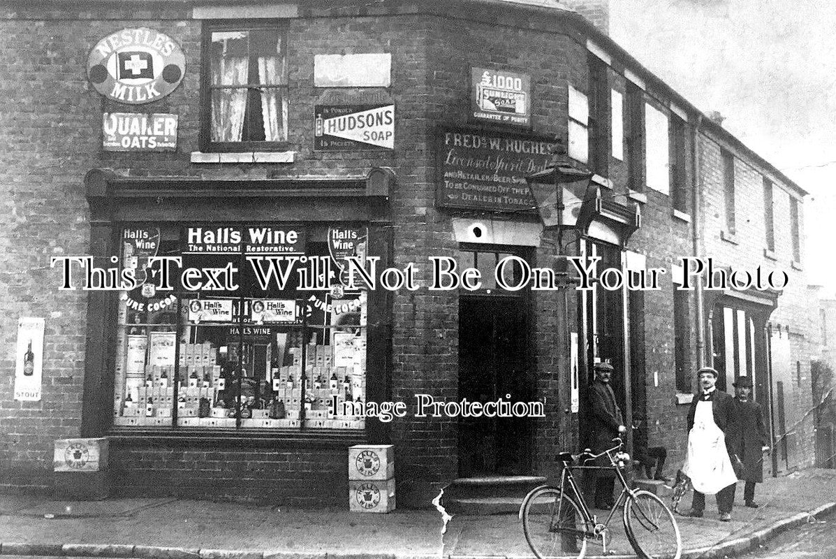 ST 1646 - FW Hughes Corner Shop, Bridgtown, Cannock, Staffordshire c1912