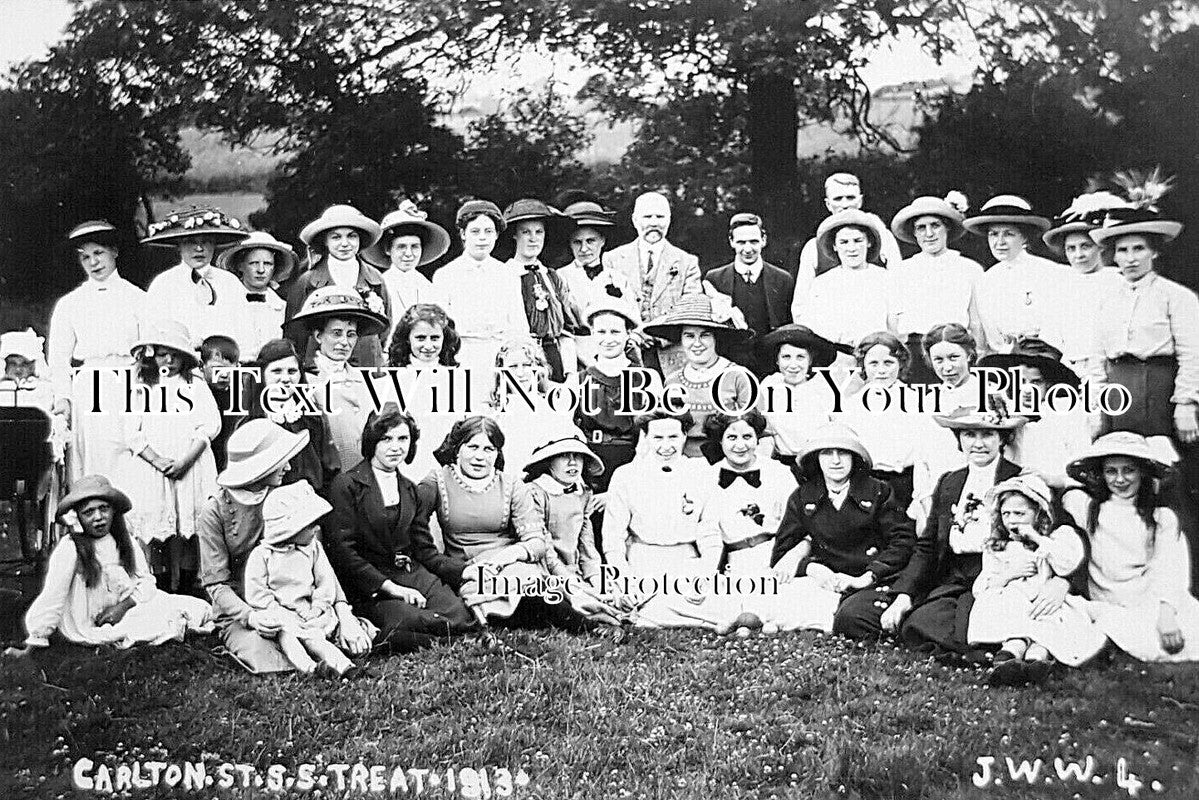 ST 1753 Carlton Street Sunday School Treat Burton On Trent 1913