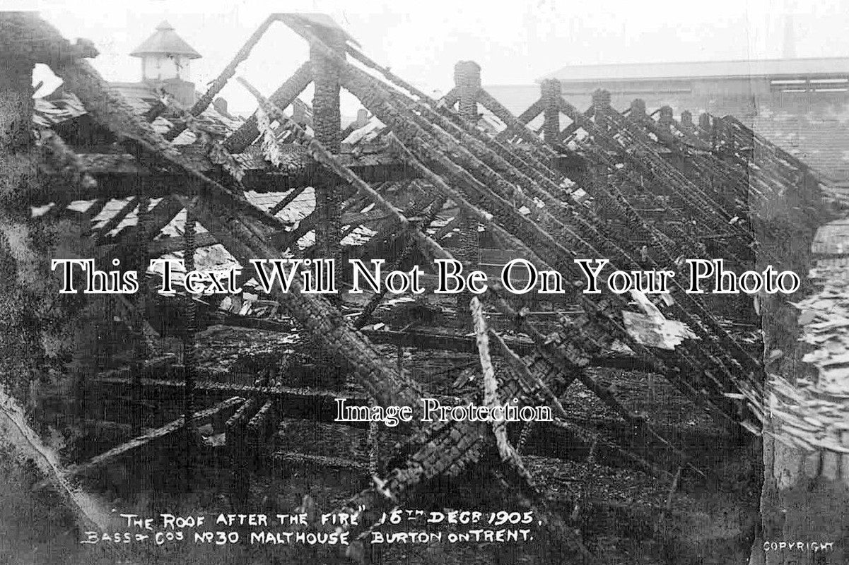 ST 183 - Fire At Bass & Co, Malthouse, Burton On Trent, Staffordshire 1905