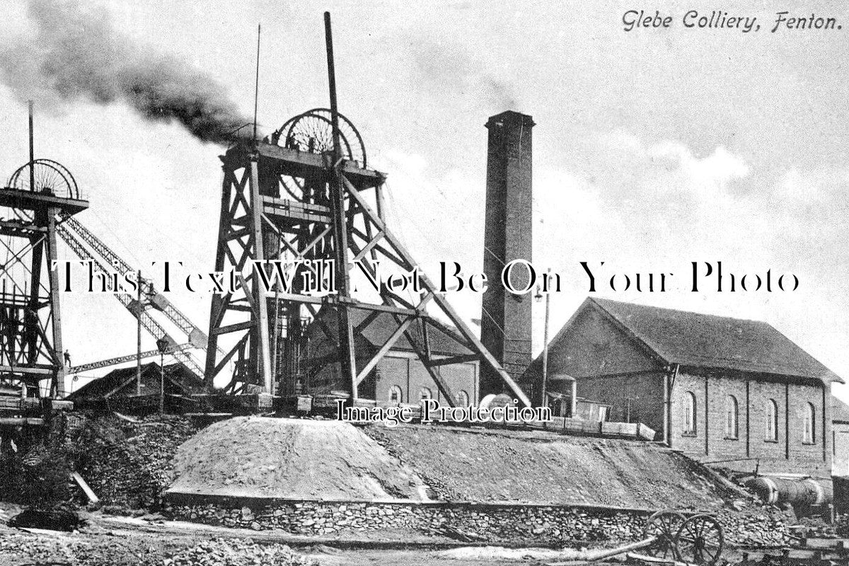 ST 1854 - Glebe Colliery Coal Mine, Fenton, Staffordshire c1915
