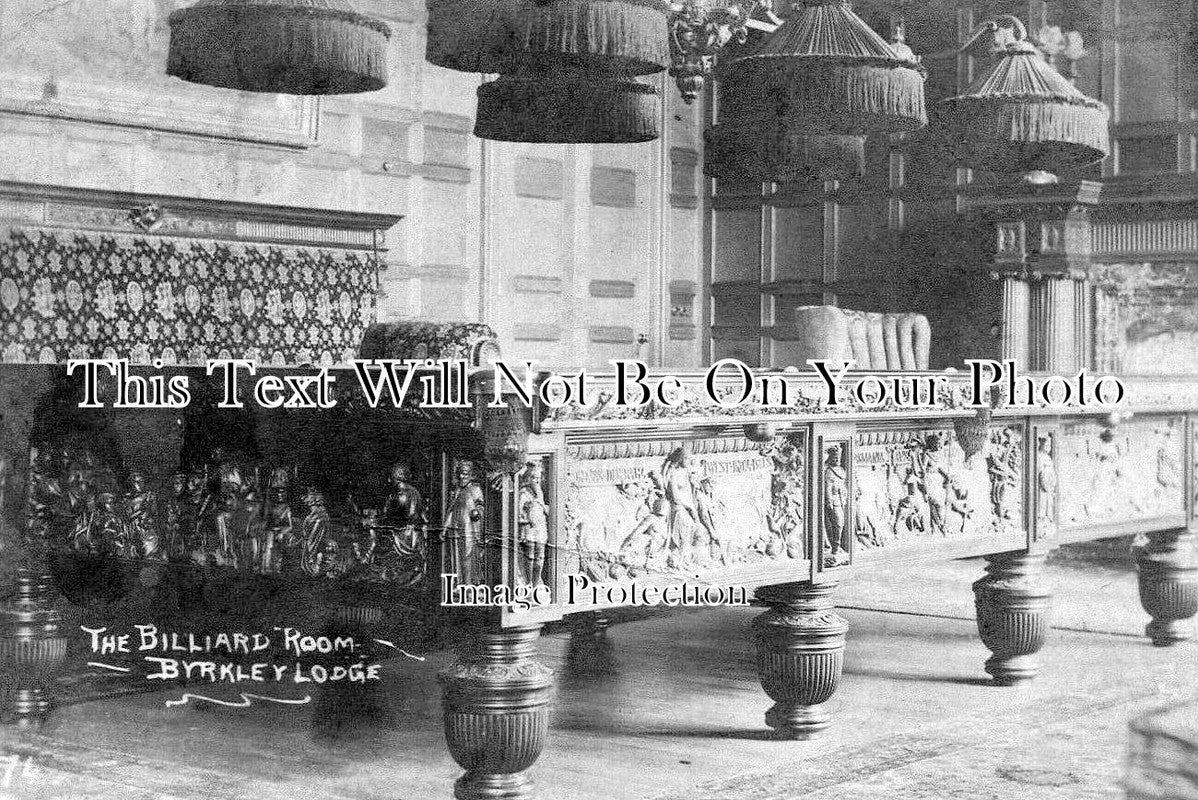 ST 1913 - The Billiard Room, Byrkley Lodge, Burton On Trent