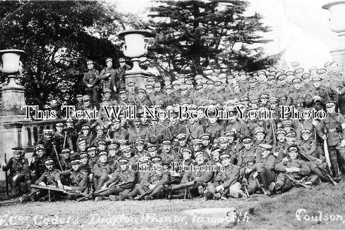 ST 994 - F Coy, Cadets At Drayton Manor, Tamworth, Staffordshire 1917