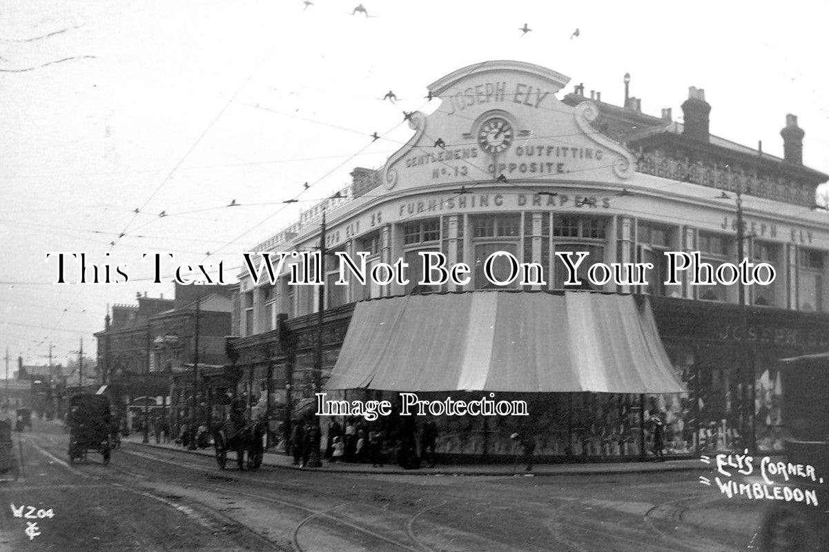 SU 1219 - Elys Corner, Wimbledon, Surrey c1912