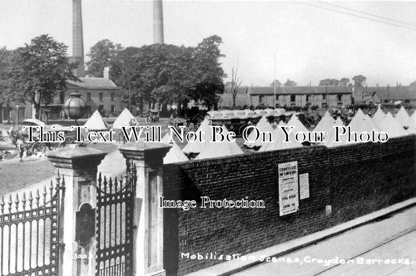 SU 135 - Mobilisation At Croydon Barracks, Surrey 1914
