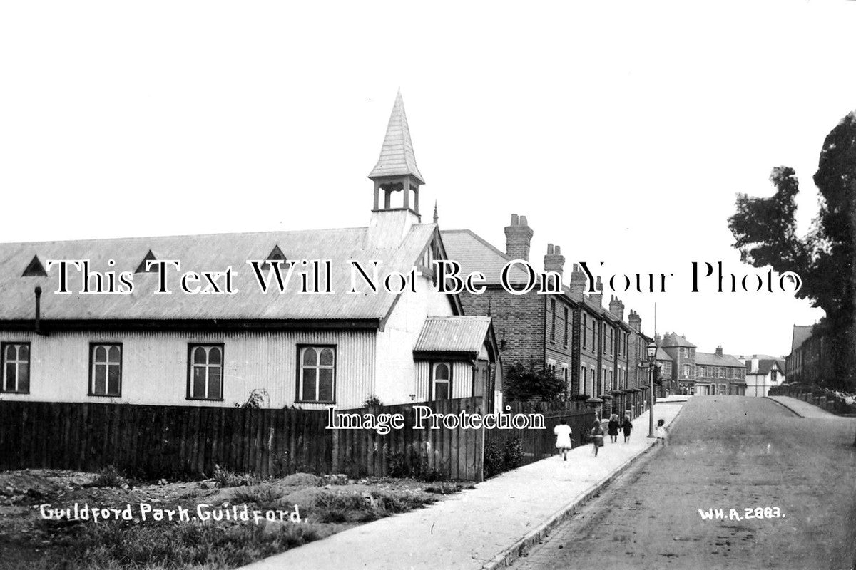 SU 1545 - Tin Tabernacle Style Church, Guildford Park, Guildford, Surrey c1915