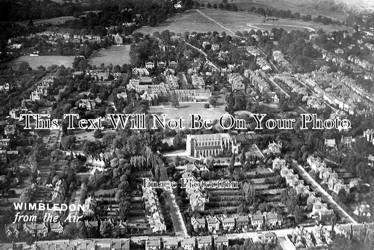 SU 1602 - Aerial View Of Wimbledon, Surrey c1921