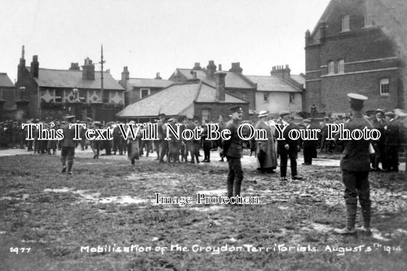 SU 170 - Mobilisation Of The Croydon Territorials, Surrey 1914