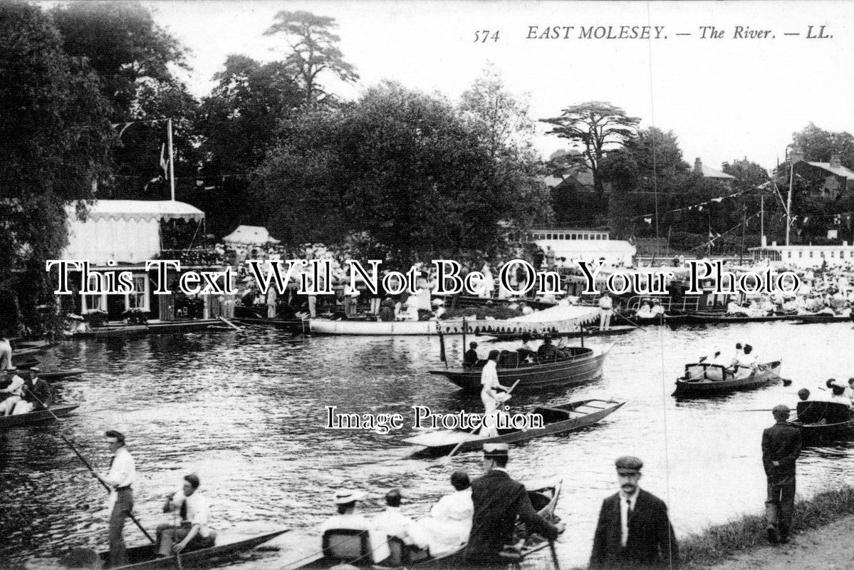 SU 177 - The River, East Molesey, Surrey