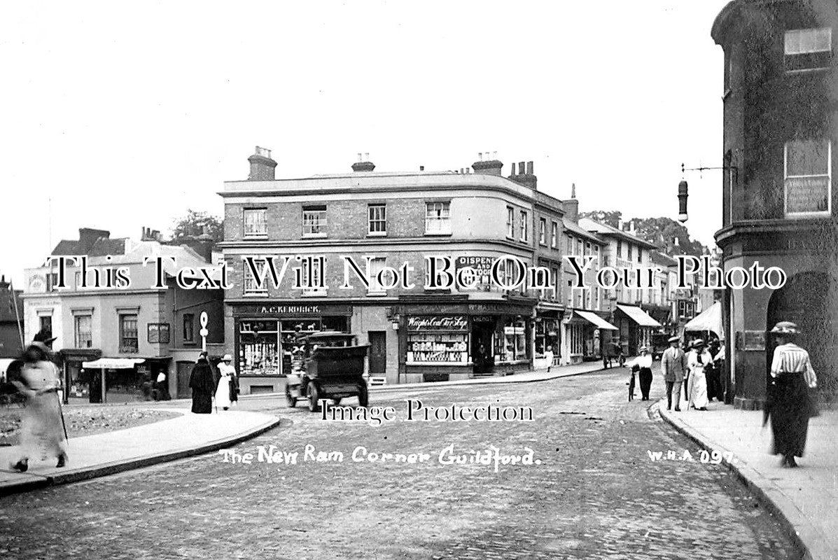 SU 2002 - The New Ram Corner, Guildford, Surrey c1914