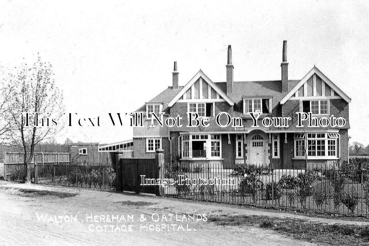 SU 2115 - Walton Hersham & Oatlands Cottage Hospital, Surrey 1908
