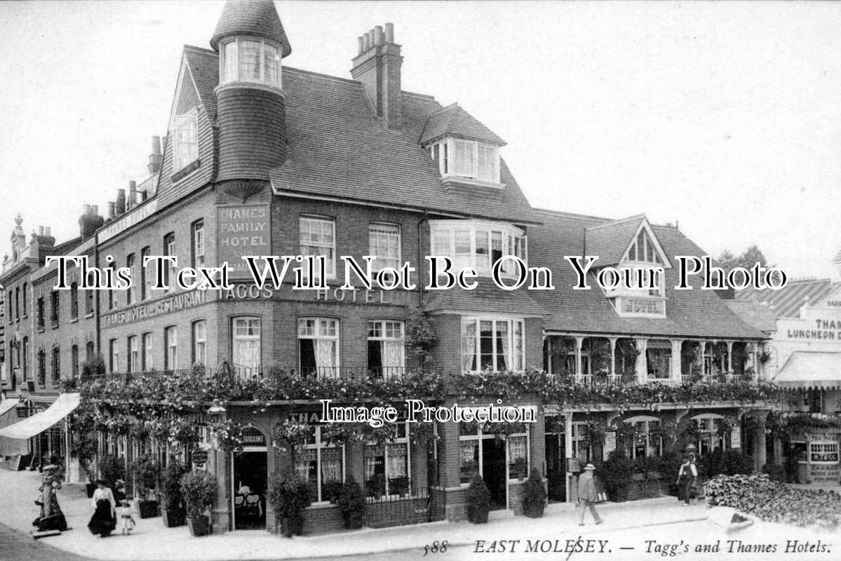 SU 236 - Tagg's & Thames Hotels, East Molesey, Surrey