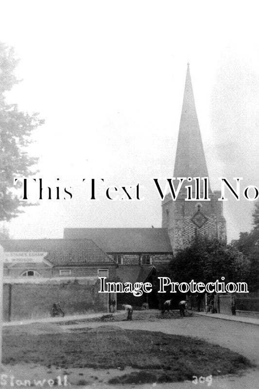 SU 2592 - Stanwell Church, Surrey