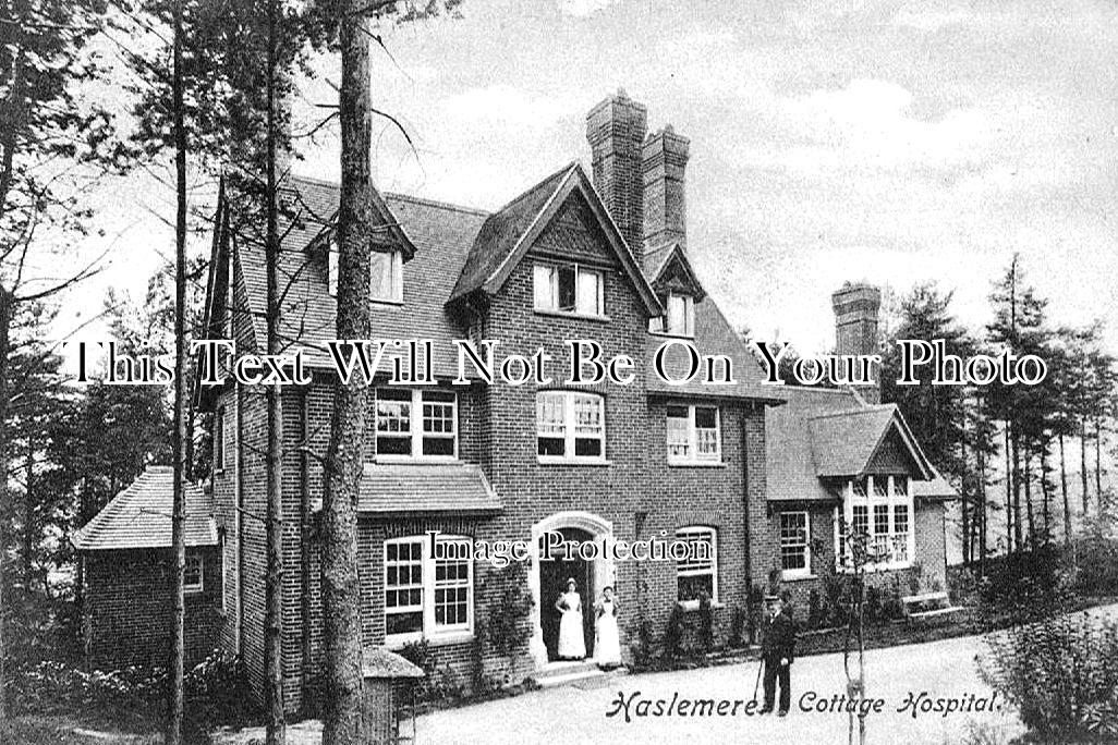 SU 3169 - Haslemere Cottage Hospital, Surrey c1909