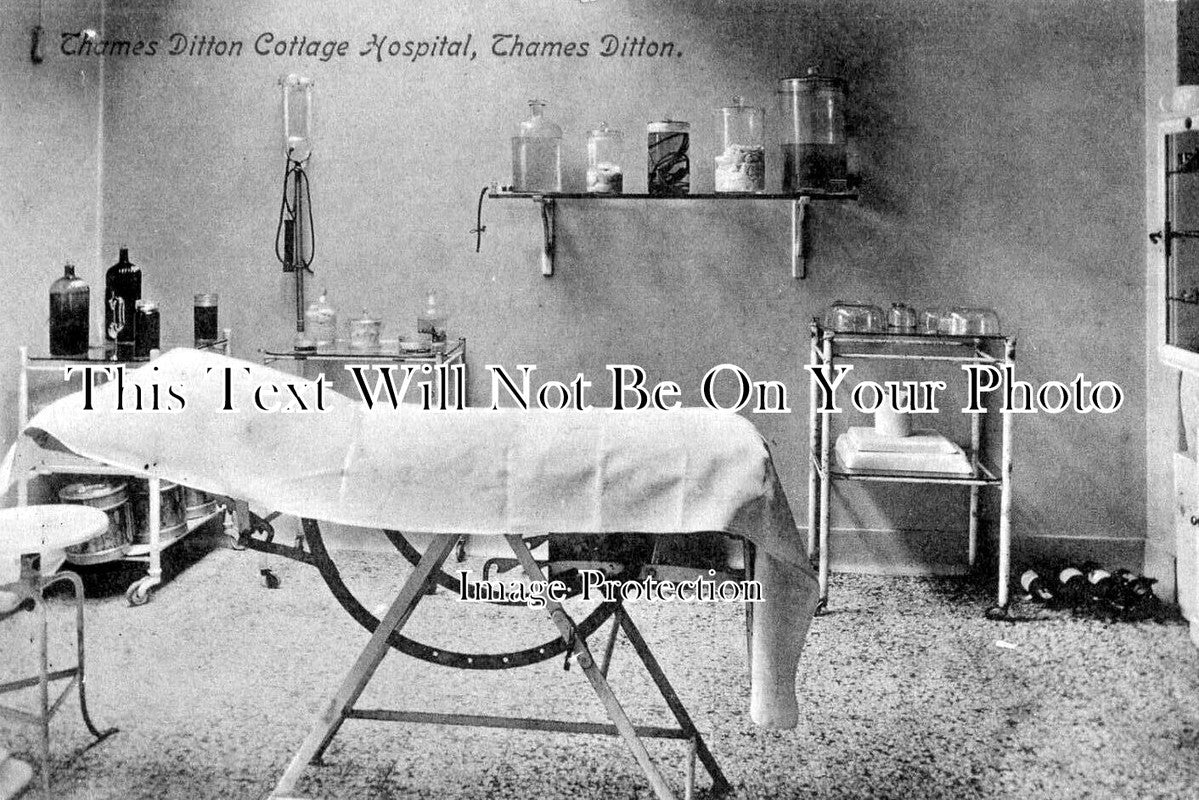 SU 3705 - Thames Ditton Cottage Hospital Operating Theatre, Surrey