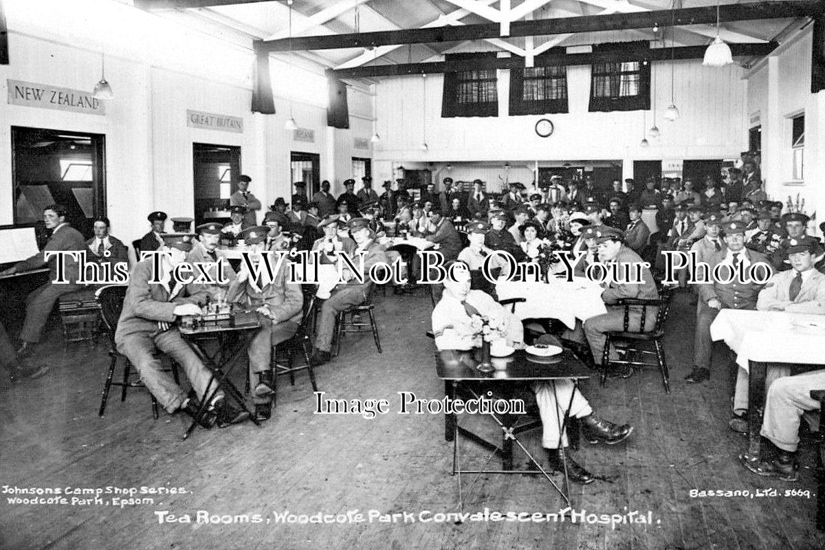 SU 3743 - Tea Rooms, Woodcote Park Convalescent Hospital, Surrey