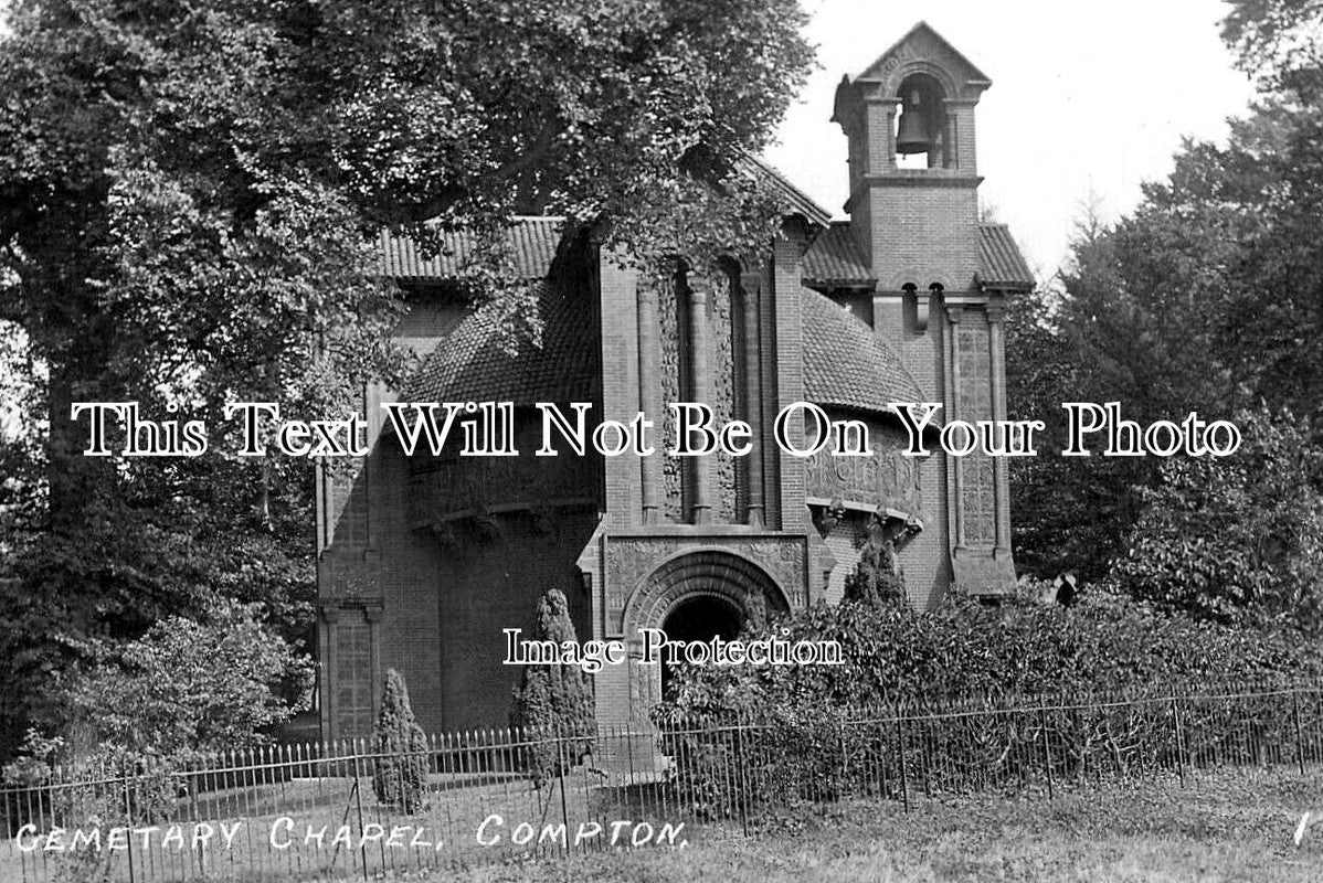 SU 3784 - Cemetary Chapel, Compton, Surrey