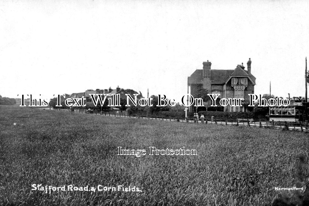 SU 3787 - Stafford Road & Corn Fields, Surrey