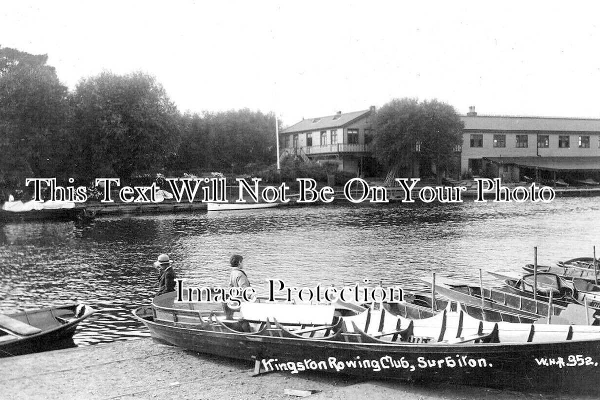 SU 3851 - Kingston Rowing Club, Surbiton Surrey c1913