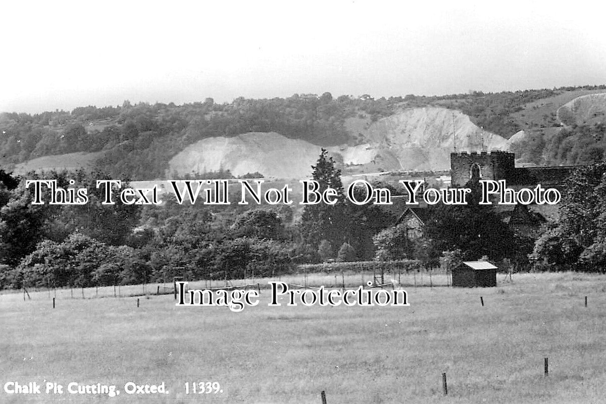 SU 3916 - Chalk Pit Cutting, Oxted, Surrey